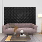 vidaXL 24 st Wandpanelen 3D origami 6 m² 50x50 cm zwart, Verzenden, Nieuw