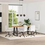 vidaXL Eetkamerstoelen 6 st kunstleer wit, Huis en Inrichting, Stoelen, Verzenden, Nieuw, Wit