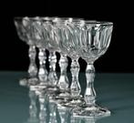Prachtig lot van 6 kristallen Val Saint Lambert glazen,