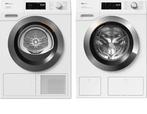 Miele Wasmachine + Droger, Nieuw, 1600 toeren of meer, Voorlader