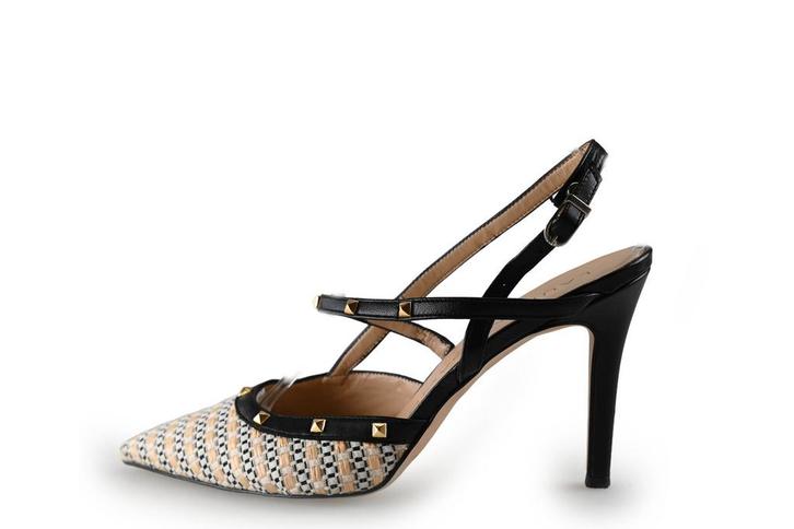 Laurent David Slingbacks in maat 40 Zwart | 10% korting, Kleding | Dames, Schoenen, Zwart, Zo goed als nieuw, Verzenden