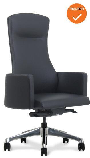 Style Bureaustoel - NIEUW - Coupon leer - Aluminium voetk..., Zakelijke goederen, Kantoor en Winkelinrichting | Kantoormeubilair en Inrichting