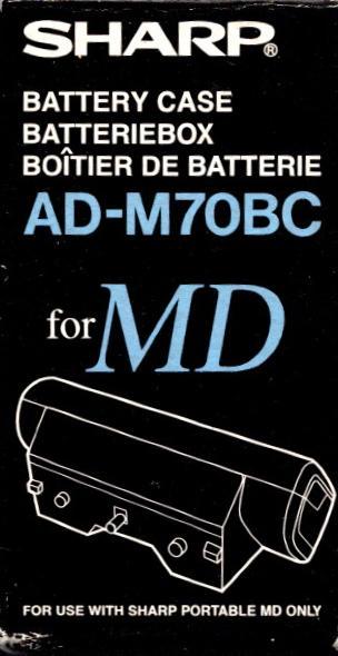 Sharp AD-M70BC Accu Lader / Battery Case (voor MD-MS701, MD-, Audio, Tv en Foto, Overige Audio, Tv en Foto, Nieuw, Verzenden