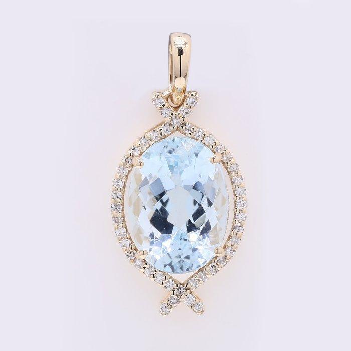 Zonder minimumprijs - Hanger - 14 karaat Geel goud - 3.28ct., Sieraden, Tassen en Uiterlijk, Antieke sieraden