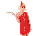 Rode roaring twenties jurk - Jaren 20 kleding, Kleding | Dames, Carnavalskleding en Feestkleding, Ophalen of Verzenden, Nieuw