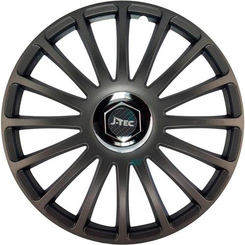J-Tec 4-Delige Wieldoppenset Grand Prix R 13-inch grijs +, Auto-onderdelen, Overige Auto-onderdelen, Ophalen of Verzenden