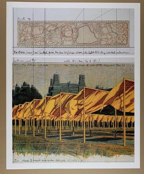Christo (1935-2020) after - The Gates I, 1990, Antiek en Kunst, Kunst | Tekeningen en Foto's