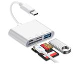 4-in-1 USB-C Kaartlezer met SD MicroSD &amp; USB 3.0, Verzenden, Nieuw