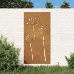vidaXL Wanddecoratie tuin bloemenontwerp 105x55 cm, Verzenden, Nieuw