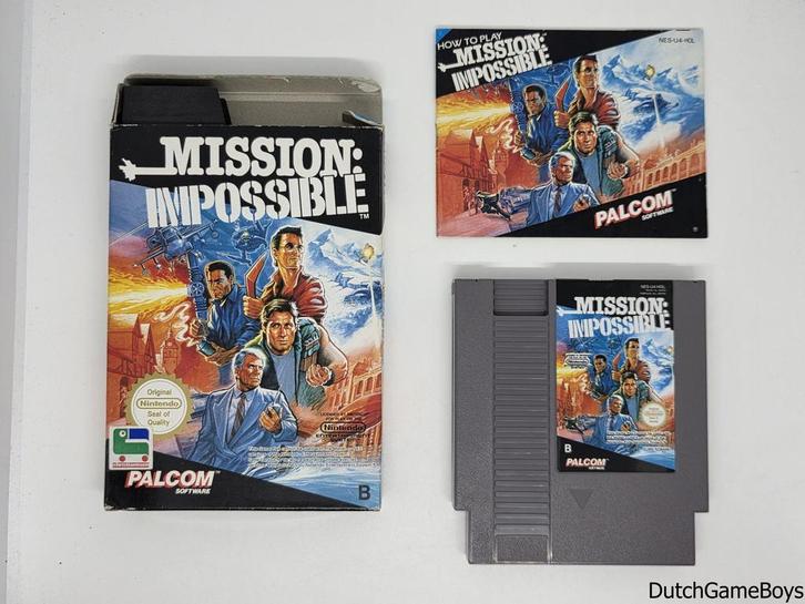 Nintendo Nes – Mission Impossible - HOL, Spelcomputers en Games, Games | Nintendo NES, Gebruikt, Verzenden