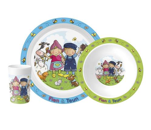 Fien & Teun Eetset 3 delig, Hobby en Vrije tijd, Feestartikelen, Nieuw, Verzenden