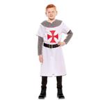 Middeleeuwse wit ridder kostuum jongen, Nieuw, Feestartikel, Verzenden