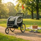 Fietskar Buggy Zwart Wit | Premium | OP=OP, Opvouwbaar, Nieuw, Ophalen of Verzenden, Kinderkar