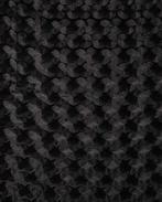Stretch Velours Embossed Zwart, Hobby en Vrije tijd, Stoffen en Lappen, Nieuw, Zwart