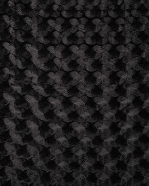 Stretch Velours Embossed Zwart, Hobby en Vrije tijd, Stoffen en Lappen, Zwart, Nieuw