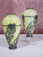 Art nouveau Orivit AOG - Vaas - Glas, Glas metaal, Antiek en Kunst, Antiek | Glas en Kristal