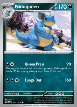 Nidoqueen 031/165 reverse holo pokemon 151, Hobby en Vrije tijd, Verzamelkaartspellen | Pokémon, Losse kaart, Nieuw, Foil, Ophalen of Verzenden