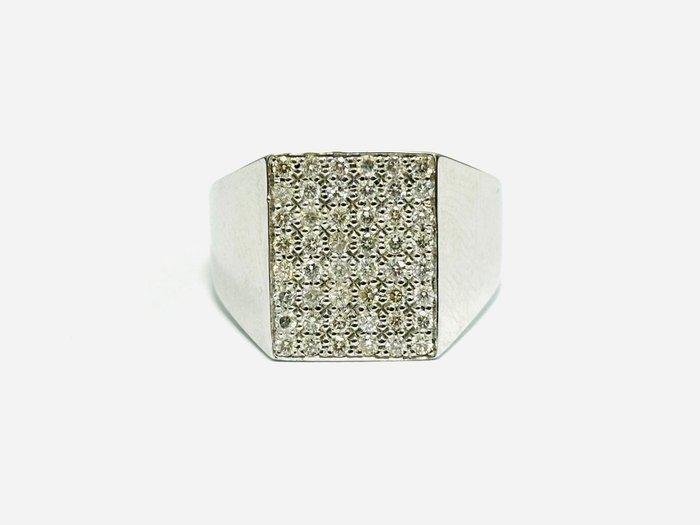 Ring - 18 karaat Witgoud - 1.25ct. tw. Diamant (Natuurlijk), Sieraden, Tassen en Uiterlijk, Ringen