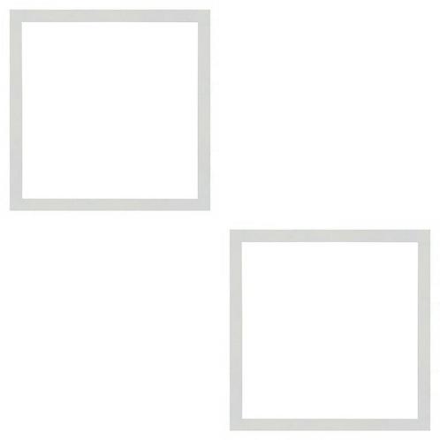 LED Paneel Slim 2 Pack - 30x30 Helder/Koud Wit 6400K - 24W, Doe-het-zelf en Verbouw, Bouwverlichting, Lamp met armatuur, Nieuw
