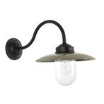 Solingen Stallamp Zwart Taupe Buitenverlichting, Verzenden, Wandlamp, 50 tot 250 watt, Nieuw
