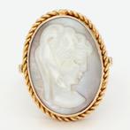 Ring - 18 karaat Geel goud - Camee, Nieuw