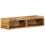 vidaXL Tv-meubel wandmontage 80x30x19 cm massief ruw, Huis en Inrichting, Woonaccessoires | Cd- en Dvd-rekken, Verzenden, Nieuw