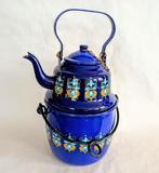 Theepot (2) - Emaille, IJzer - Jugendstil, Antiek en Kunst