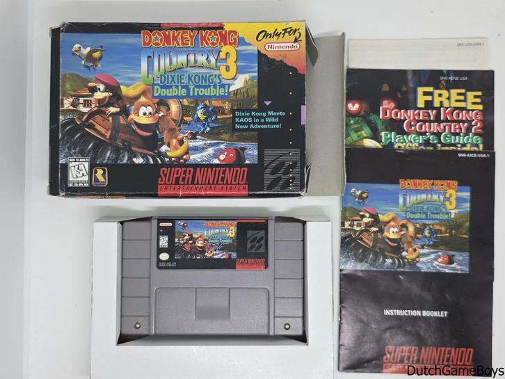 Super Nintendo / Snes - Donkey Kong Country 3 - Dixie Kongs, Spelcomputers en Games, Games | Nintendo Super NES, Gebruikt, Verzenden