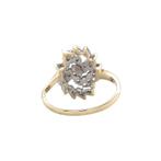 Gouden vintage ring met diamant 14 krt, Ophalen of Verzenden, Nieuw
