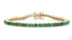Zonder Minimumprijs - Tennis armband - 14 karaat Geel goud -, Sieraden, Tassen en Uiterlijk, Antieke sieraden