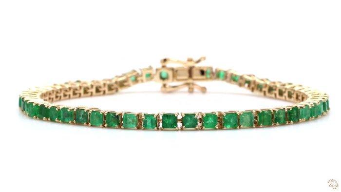 Zonder Minimumprijs - Tennis armband - 14 karaat Geel goud -, Sieraden, Tassen en Uiterlijk, Antieke sieraden