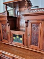Buffetkast - Hout - Art Nouveau walnoot, Antiek en Kunst