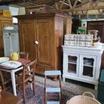 Brocante/Vintage oude kast/kasten kledingkast servieskast, Antiek en Kunst, Antiek | Meubels | Kasten, Ophalen