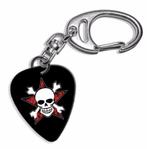Plectrum ketting sleutelhanger van een doodshoofd met botten, Ophalen of Verzenden, Nieuw