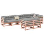 vidaXL 8-delige Loungeset met kussens massief douglas, Verzenden, Nieuw, Loungeset