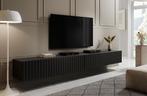 TV-Meubel Mat zwart 300cm goudkleurige handgrepen, Overige materialen, Verzenden, Nieuw, Modern