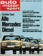 1976 AUTO MOTOR UND SPORT 18 DUITS, Boeken, Auto's | Folders en Tijdschriften, Nieuw, Author