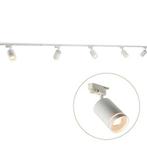 LED 1-fase Rails | Wit met ring | 3 meter, Huis en Inrichting, Lampen | Plafondlampen, Ophalen of Verzenden, Nieuw, Metaal