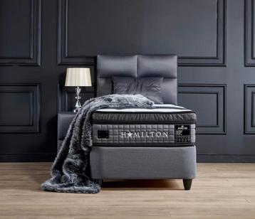 Opberg boxspring Hamilton 90x200 Grijs beschikbaar voor biedingen
