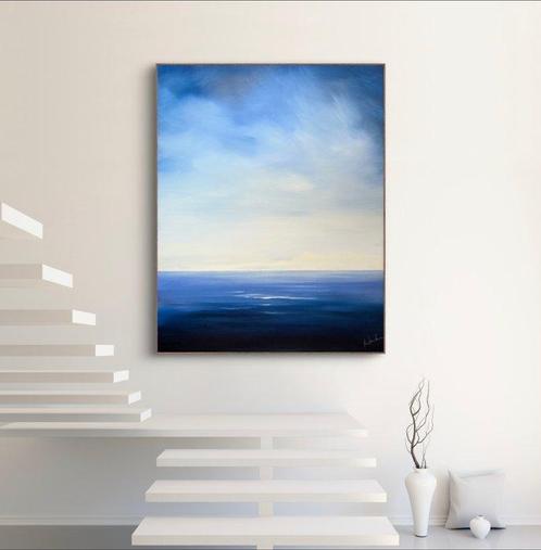 Anna Pavlenko (1984) - Meer Abstrakte Original Landschaft, Antiek en Kunst, Kunst | Schilderijen | Modern