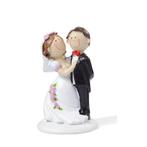 Taarttopper Bruidspaar Komisch Polystone 9cm, Hobby en Vrije tijd, Taarten en Cupcakes maken, Verzenden, Nieuw