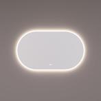 HIPP Design spiegel Ovaal-Recht met Directe en Indirecte LED, Huis en Inrichting, Woonaccessoires | Spiegels, Ophalen of Verzenden
