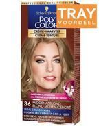 SCHWARZKOPF POLY COLOR CRÈME-HAARVERF 36 MIDDENASBLOND TRA.., Verzenden, Nieuw