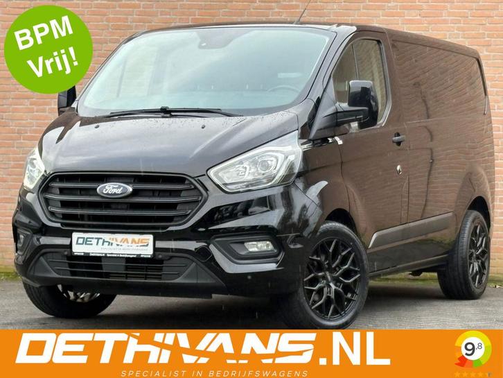 Ford Transit Custom 2.0TDCI 130PK / Cruisecontrol / Stoelver, Auto's, Bestelauto's, Onderhoudsboekje, Lease, Zwart, Handgeschakeld