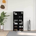 vidaXL Schoenenkast 2 pcs Zwart Eiken 52 x 30 x 50,5 cm, Verzenden, Nieuw