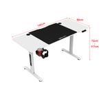 [pro.tec] Game bureau Stryn zit sta elektrisch 140x60x72-117