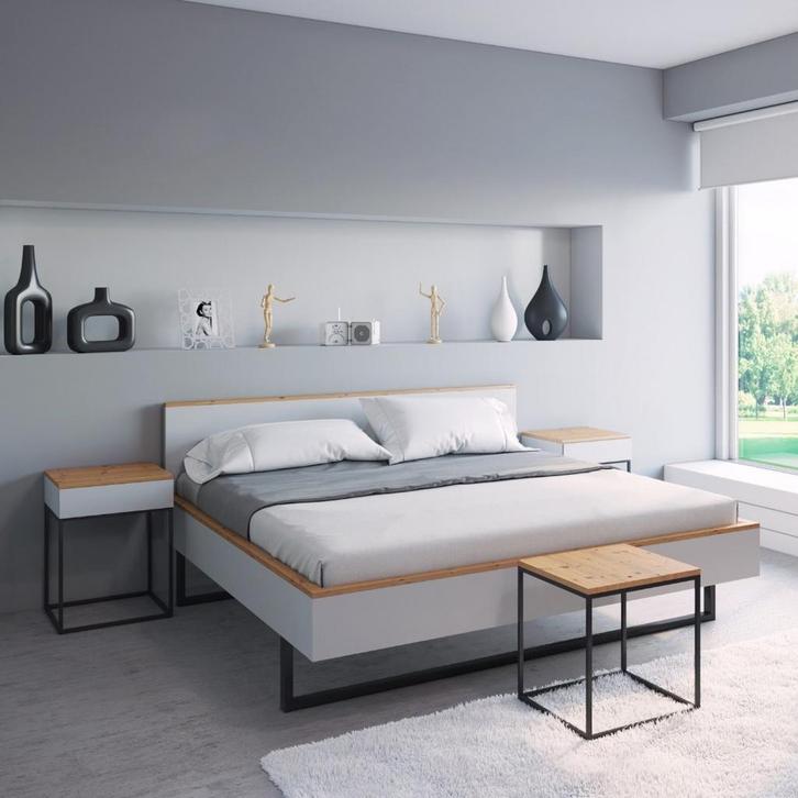 Van Os Ledikant Robijn - 140 x 200, Huis en Inrichting, Slaapkamer | Bedden