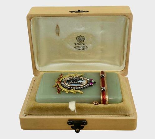 Sieradendoos - 14 kt goud, Imperial Russische 56 Gouden &, Sieraden, Tassen en Uiterlijk, Antieke sieraden