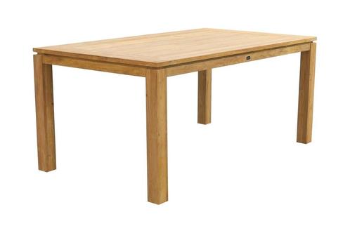 VDG Rome teak tuintafel 170 x 100 cm. - Natural brown, Tuin en Terras, Tuintafels, Nieuw, Hout, Rond, Verzenden