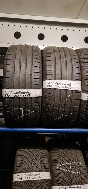 2x 215-45-17 Continental Zomer 5mm €45 Per Band 215 45 17 beschikbaar voor biedingen